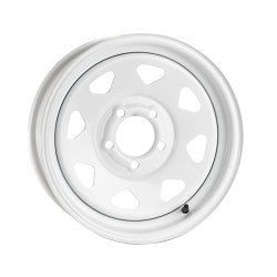 310W White Spoke Steel Trailer Wheel – Free AZ Shipping (Set of 4 Required)